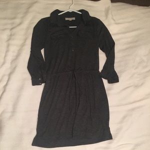 Ann Taylor LOFT charcoal grey dress, size XS